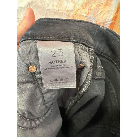 Anthropologie MOTHER The Insider Crop Step Fray Jeans Size 23 - Picture 8 of 9